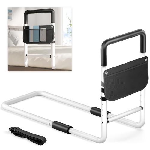 Adjustable bed rail for - bed, adults